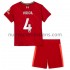 Camiseta de Fútbol Liverpool Virgil van Dijk 4 Niño Casa 2021-2022 Manga Corta