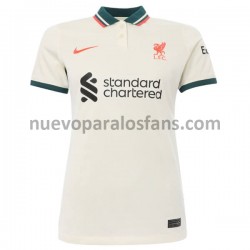 Camiseta de Fútbol Liverpool Mujer Exterior 2021-2022 Manga Corta