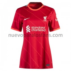 Camiseta de Fútbol Liverpool Mujer Casa 2021-2022 Manga Corta