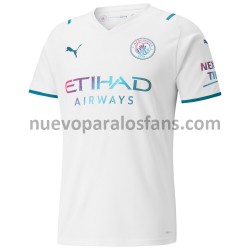 Camiseta de Fútbol Manchester City Exterior 2021-2022 Manga Corta