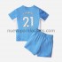 Camiseta de Fútbol Manchester City Ferran Torres 21 Niño Casa 2021-2022 Manga Corta