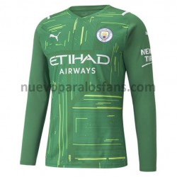 Camiseta de Fútbol Manchester City Portero Exterior 2021-2022 Manga Larga