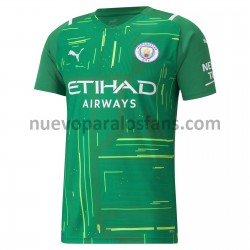 Camiseta de Fútbol Manchester City Portero Exterior 2021-2022 Manga Corta