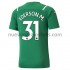 Camiseta de Fútbol Manchester City Portero Ederson 31 Exterior 2021-2022 Manga Corta