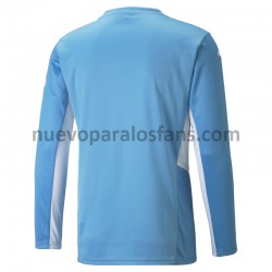 Camiseta de Fútbol Manchester City Casa 2021-2022 Manga Larga