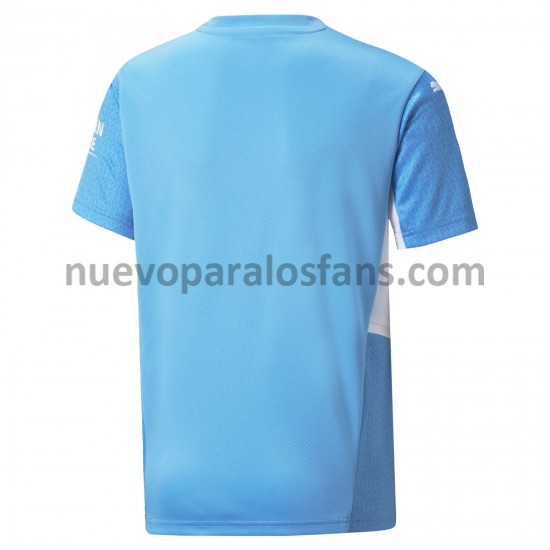 Camiseta de Fútbol Manchester City Casa 2021-2022 Manga Corta