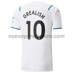 Camiseta de Fútbol Manchester City Jack Grealish 10 Exterior 2021-2022 Manga Corta