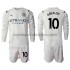 Camiseta de Fútbol Manchester City Jack Grealish 10 Niño Exterior 2021-2022 Manga Larga