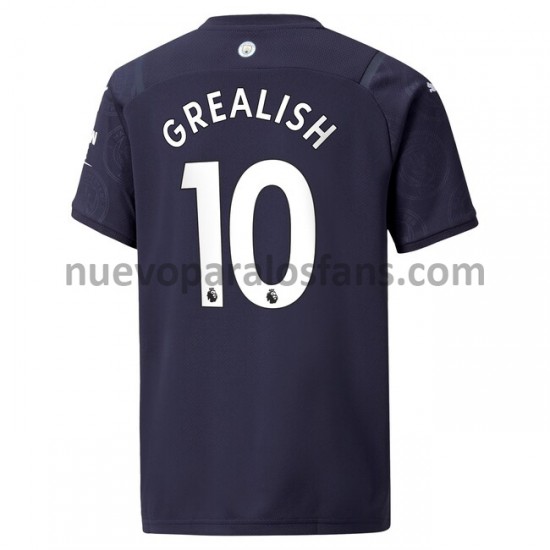 Camiseta de Fútbol Manchester City Jack Grealish 10 Tercera 2021-2022 Manga Corta