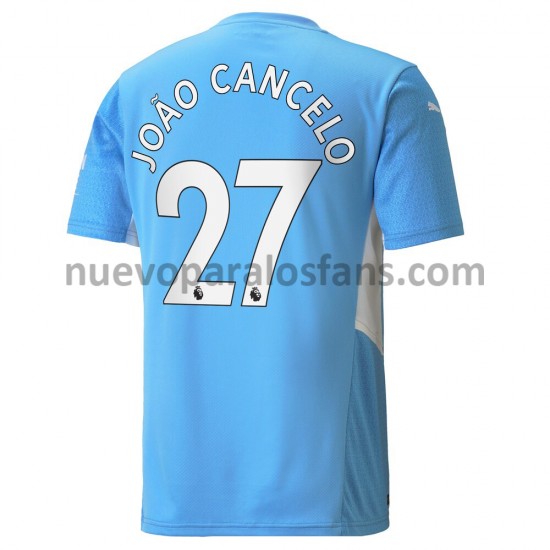 Camiseta de Fútbol Manchester City Joao Cancelo 27 Casa 2021-2022 Manga Corta
