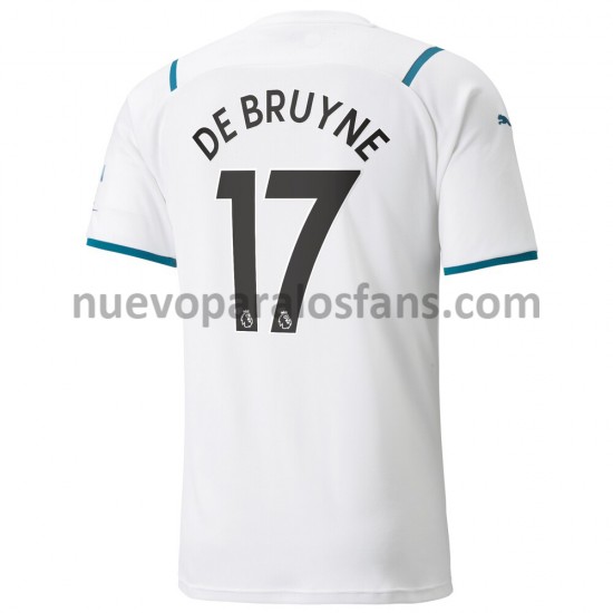 Camiseta de Fútbol Manchester City Kevin De Bruyne 17 Exterior 2021-2022 Manga Corta
