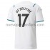 Camiseta de Fútbol Manchester City Kevin De Bruyne 17 Exterior 2021-2022 Manga Corta