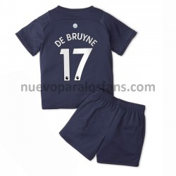 Camiseta de Fútbol Manchester City Kevin De Bruyne 17 Niño Tercera 2021-2022 Manga Corta