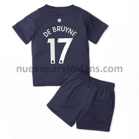 Camiseta de Fútbol Manchester City Kevin De Bruyne 17 Niño Tercera 2021-2022 Manga Corta