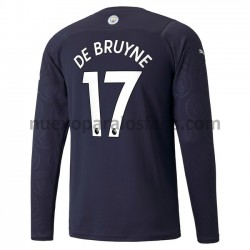 Camiseta de Fútbol Manchester City Kevin De Bruyne 17 Tercera 2021-2022 Manga Larga