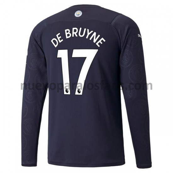 Camiseta de Fútbol Manchester City Kevin De Bruyne 17 Tercera 2021-2022 Manga Larga