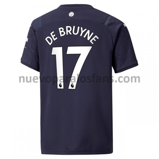 Camiseta de Fútbol Manchester City Kevin De Bruyne 17 Tercera 2021-2022 Manga Corta
