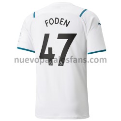 Camiseta de Fútbol Manchester City Phil Foden 47 Exterior 2021-2022 Manga Corta