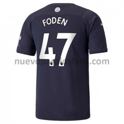 Camiseta de Fútbol Manchester City Phil Foden 47 Tercera 2021-2022 Manga Corta