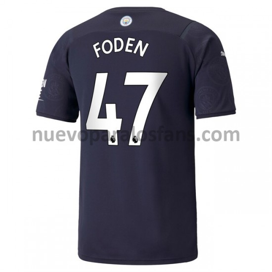 Camiseta de Fútbol Manchester City Phil Foden 47 Tercera 2021-2022 Manga Corta
