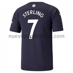 Camiseta de Fútbol Manchester City Raheem Sterling 7 Tercera 2021-2022 Manga Corta