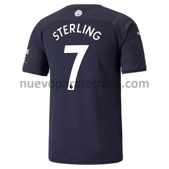 Camiseta de Fútbol Manchester City Raheem Sterling 7 Tercera 2021-2022 Manga Corta