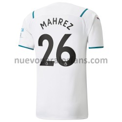 Camiseta de Fútbol Manchester City Riyad Mahrez 26 Exterior 2021-2022 Manga Corta