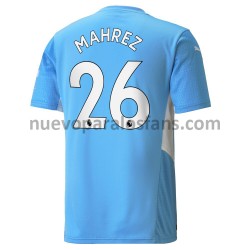 Camiseta de Fútbol Manchester City Riyad Mahrez 26 Casa 2021-2022 Manga Corta