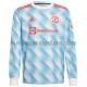 Camiseta de Fútbol Manchester United Exterior 2021-2022 Manga Larga