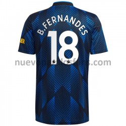 Camiseta de Fútbol Manchester United Bruno Fernandes 18 Tercera 2021-2022 Manga Corta