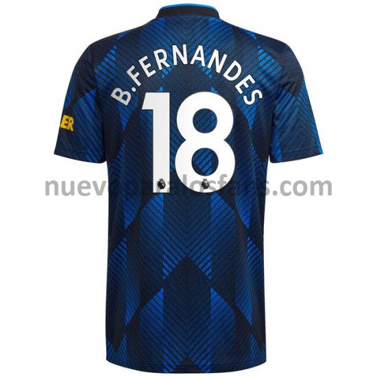 Camiseta de Fútbol Manchester United Bruno Fernandes 18 Tercera 2021-2022 Manga Corta