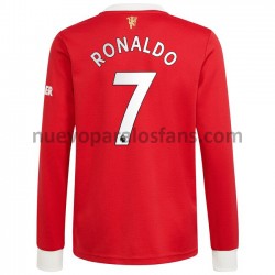 Camiseta de Fútbol Manchester United Cristiano Ronaldo 7 Casa 2021-2022 Manga Larga