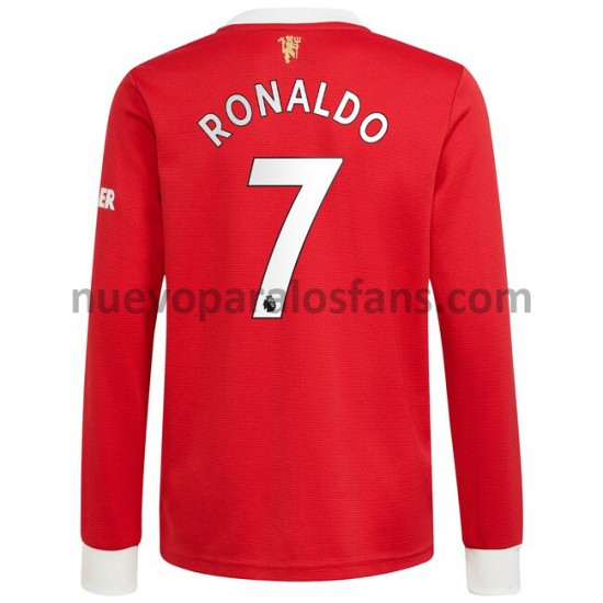 Camiseta de Fútbol Manchester United Cristiano Ronaldo 7 Casa 2021-2022 Manga Larga