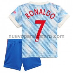Camiseta de Fútbol Manchester United Cristiano Ronaldo 7 Niño Exterior 2021-2022 Manga Corta