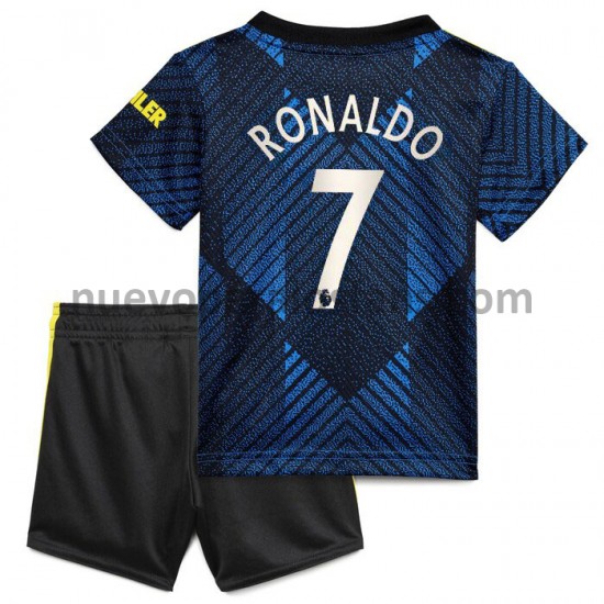 Camiseta de Fútbol Manchester United Cristiano Ronaldo 7 Niño Tercera 2021-2022 Manga Corta