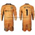 Camiseta de Fútbol Manchester United David de Gea 1 Portero Niño Casa 2021-2022 Manga Larga