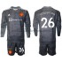 Camiseta de Fútbol Manchester United Dean Henderson 26 Portero Niño Exterior 2021-2022 Manga Larga