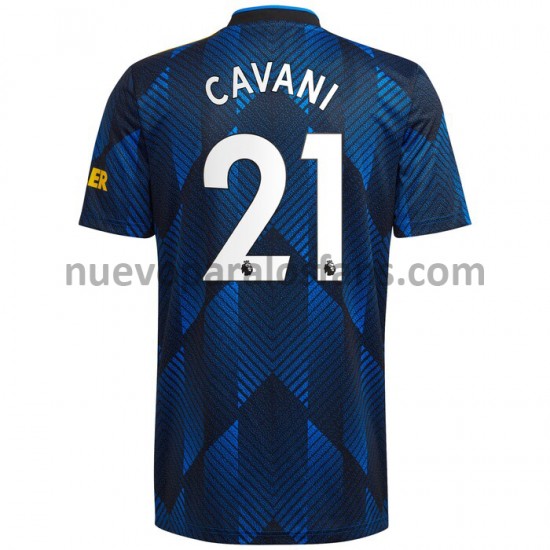 Camiseta de Fútbol Manchester United Edinson Cavani 21 Tercera 2021-2022 Manga Corta