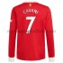 Camiseta de Fútbol Manchester United Edinson Cavani 7 Casa 2021-2022 Manga Larga