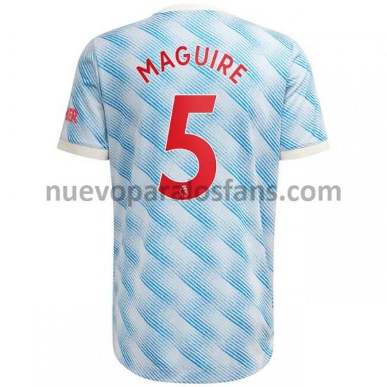 Camiseta de Fútbol Manchester United Harry Maguire 5 Exterior 2021-2022 Manga Corta