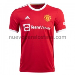 Camiseta de Fútbol Manchester United Casa 2021-2022 Manga Corta
