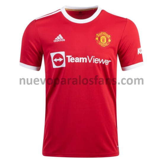 Camiseta de Fútbol Manchester United Casa 2021-2022 Manga Corta
