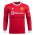 Camiseta de Fútbol Manchester United Casa 2021-2022 Manga Larga