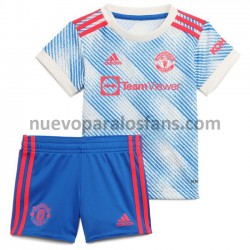 Camiseta de Fútbol Manchester United Niño Exterior 2021-2022 Manga Corta
