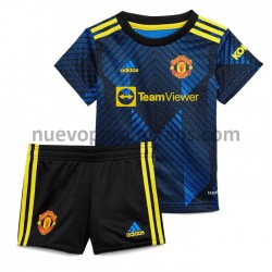 Camiseta de Fútbol Manchester United Niño Tercera 2021-2022 Manga Corta