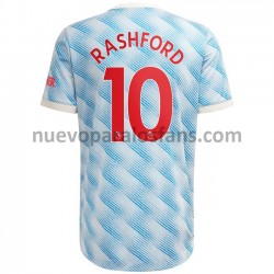 Camiseta de Fútbol Manchester United Marcus Rashford 10 Exterior 2021-2022 Manga Corta