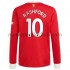 Camiseta de Fútbol Manchester United Marcus Rashford 10 Casa 2021-2022 Manga Larga