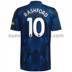 Camiseta de Fútbol Manchester United Marcus Rashford 10 Tercera 2021-2022 Manga Corta