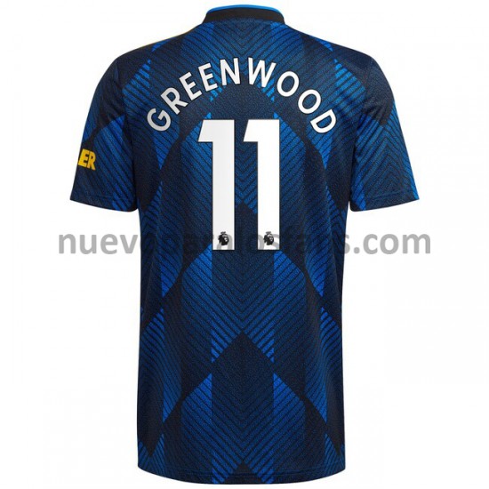 Camiseta de Fútbol Manchester United Mason Greenwood 11 Tercera 2021-2022 Manga Corta