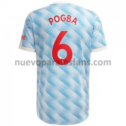Camiseta de Fútbol Manchester United Paul Pogba 6 Exterior 2021-2022 Manga Corta